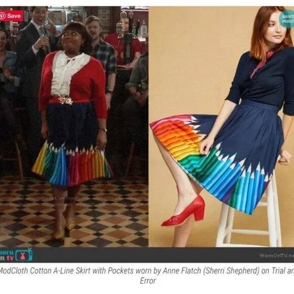 ModCloth Colored Pencil A-line Skirt - Picture 2 of 3